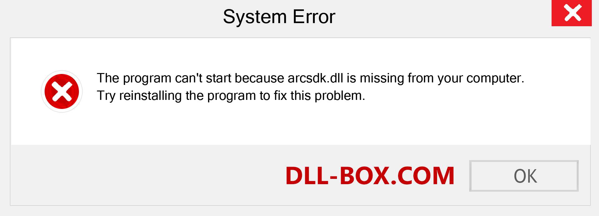  arcsdk.dll file is missing?. Download for Windows 7, 8, 10 - Fix  arcsdk dll Missing Error on Windows, photos, images